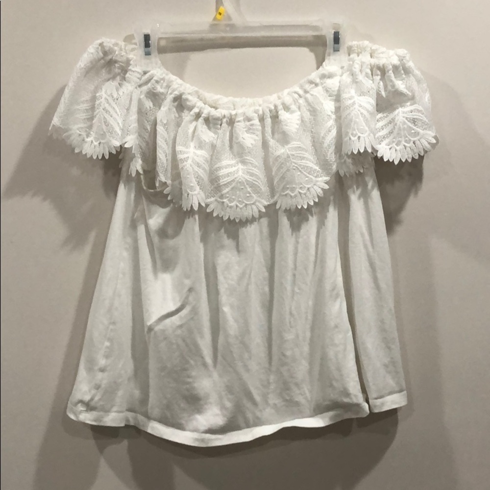 A New Day Off-Shoulder White Top